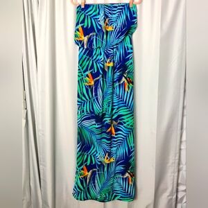 Express tropical strapless maxi - XS